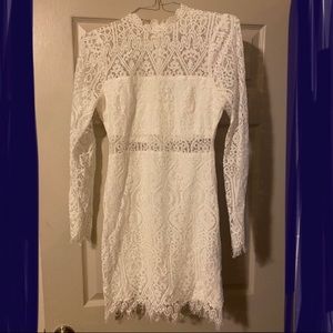 Lulus Longsleeve Lace Dress